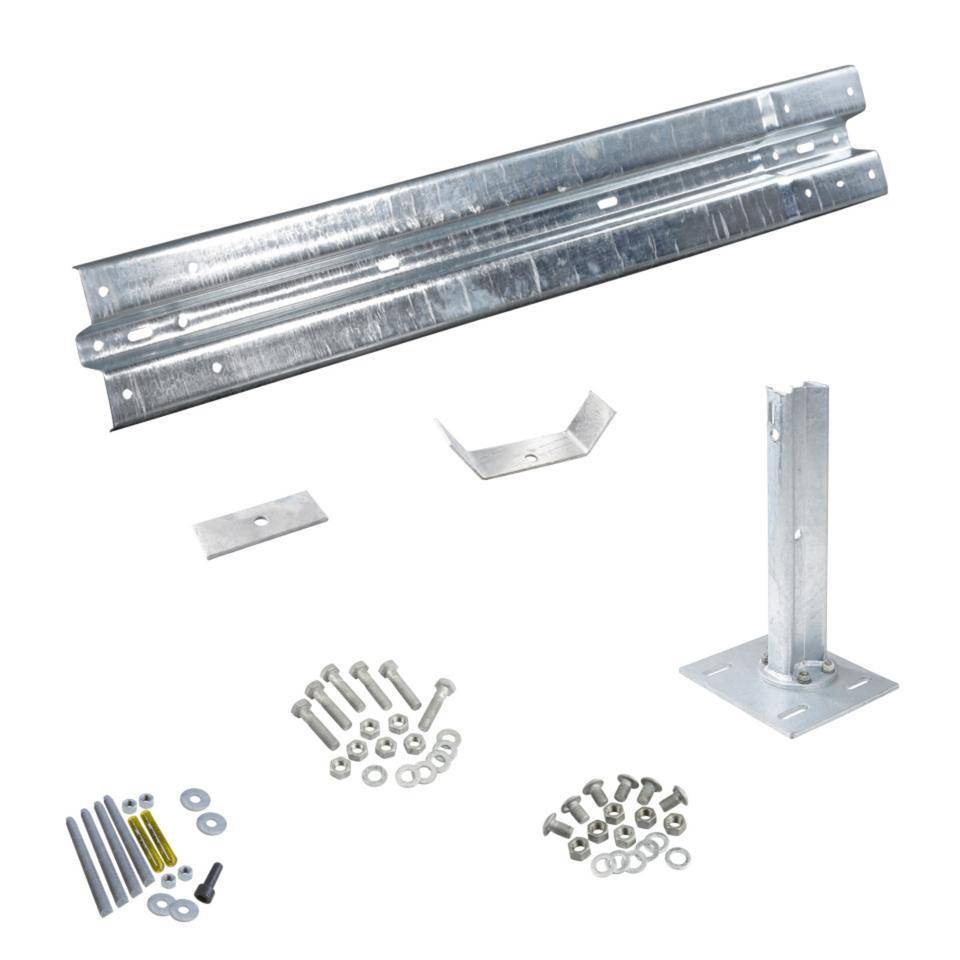 Ergänzungs-Set Stahlschutzplanken Typ B, zum Aufdübeln, Baulänge 2m