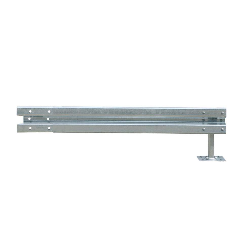 Ergänzungs-Set Stahlschutzplanken Typ B, zum Aufdübeln, Baulänge 2m