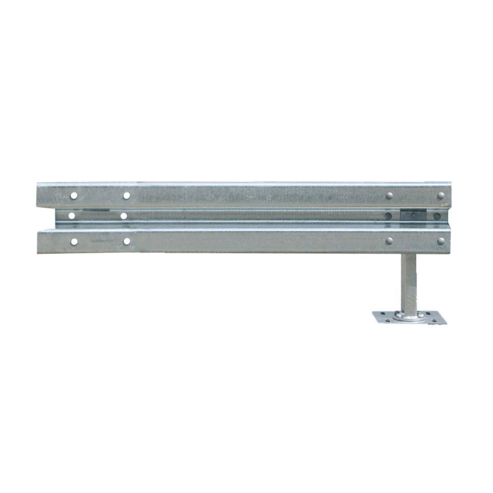 Ergänzungs-Set Stahlschutzplanken Typ B, zum Aufdübeln, Baulänge 1,33m