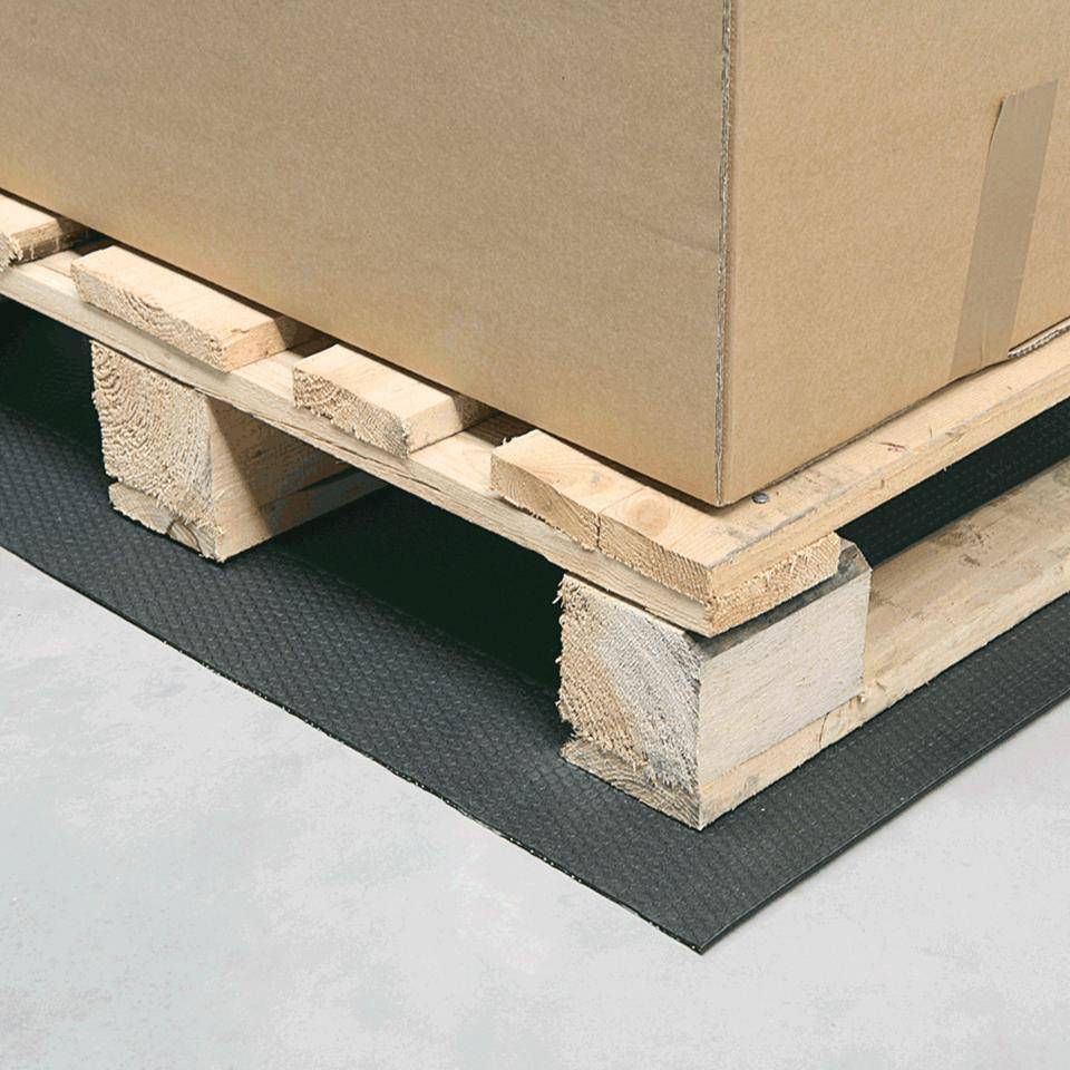 Antirutschmatte Black-Cat Panther, dunkelgrau, hochreißfestes PES/PVC, 800x1200mm