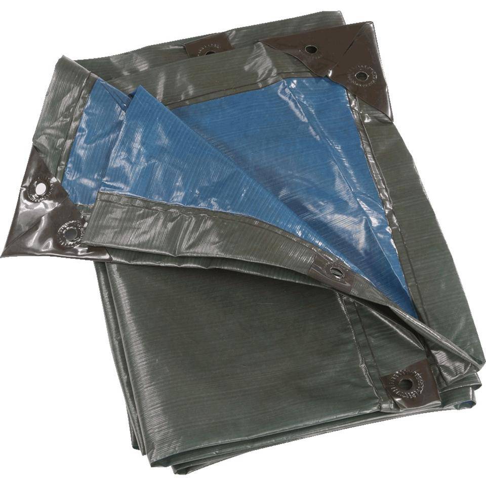 Abdeckplane Extrem Stark, laminierte Oberfläche, grün/blau, Polyethylen, 3x4m
