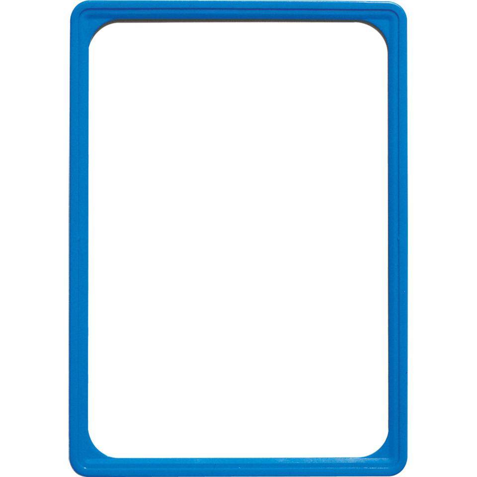 Blanko-Betriebsaweisung im Rahmen, mit Befestigung, blau, Kunststoff, DIN A4