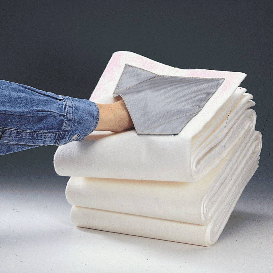 Löschdecke, mit 2 Handeingrifftaschen, Glasfasergewebe, 1800x1600mm