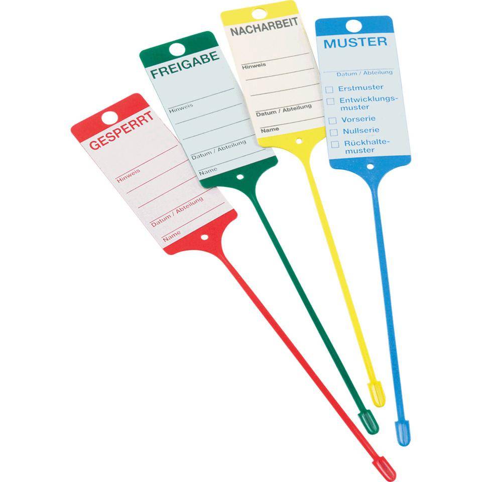 Qualitätsanhänger-Set mit Spenderbox, PP-Hartfolie, 210mm, 600/VE