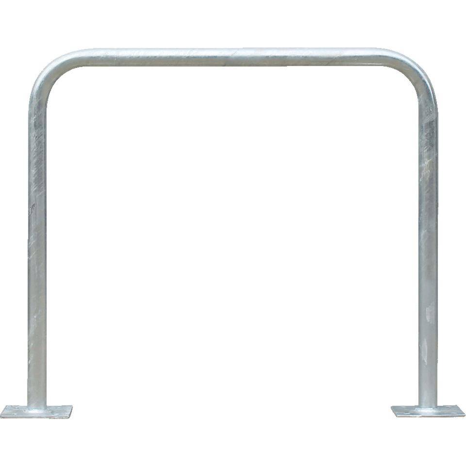 K.57 Fahrrad-Anlehnbügel Proof, zum Aufdübeln, feuerverzinkt, Stahl, 900x800mm