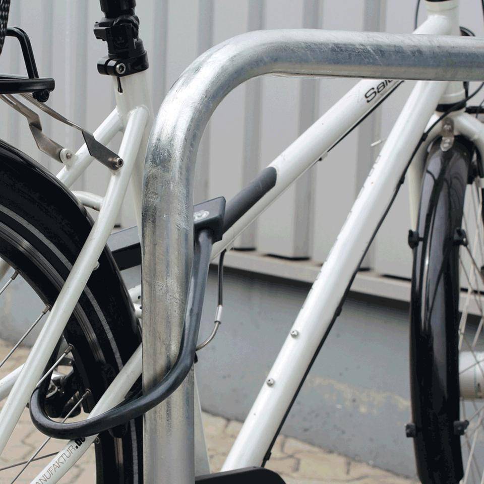 K.57 Fahrrad-Anlehnbügel Proof,zum Einbetonieren,feuerverzinkt,Stahl,900x800mm