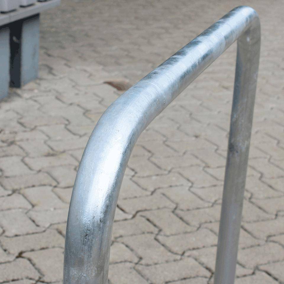 K.57 Fahrrad-Anlehnbügel Proof,zum Einbetonieren,feuerverzinkt,Stahl,900x800mm