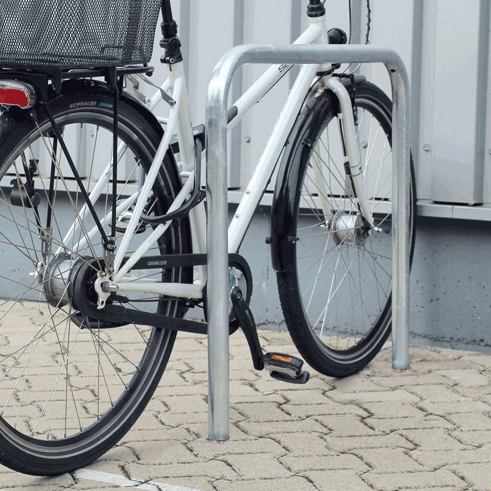 K.57 Fahrrad-Anlehnbügel Proof,zum Einbetonieren,feuerverzinkt,Stahl,900x800mm