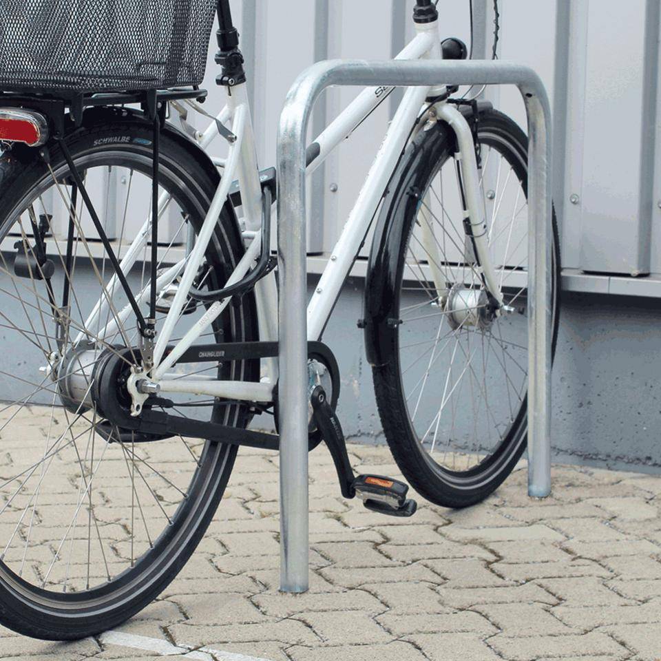 K.57 Fahrrad-Anlehnbügel Proof,zum Einbetonieren,feuerverzinkt,Stahl,900x800mm