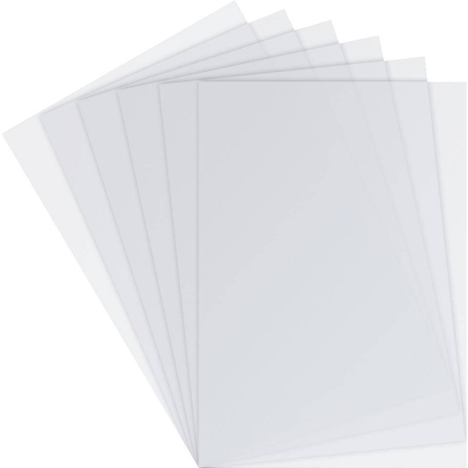 Milchglasfolie für Türschild Monaco A6, blanko, zum Selbstbeschriften, 10/VE