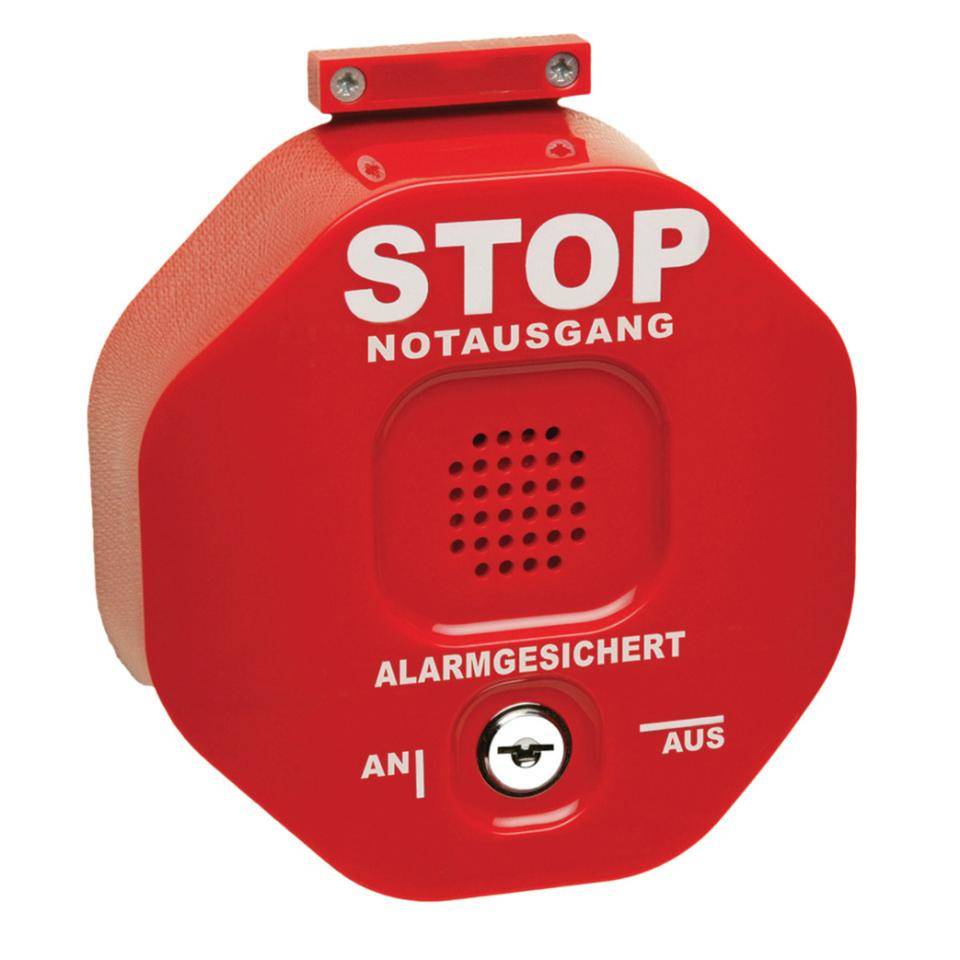 Exit-Stop Maxi, für Doppeltüren, 120db, netzunabhänig, 136x136x50mm
