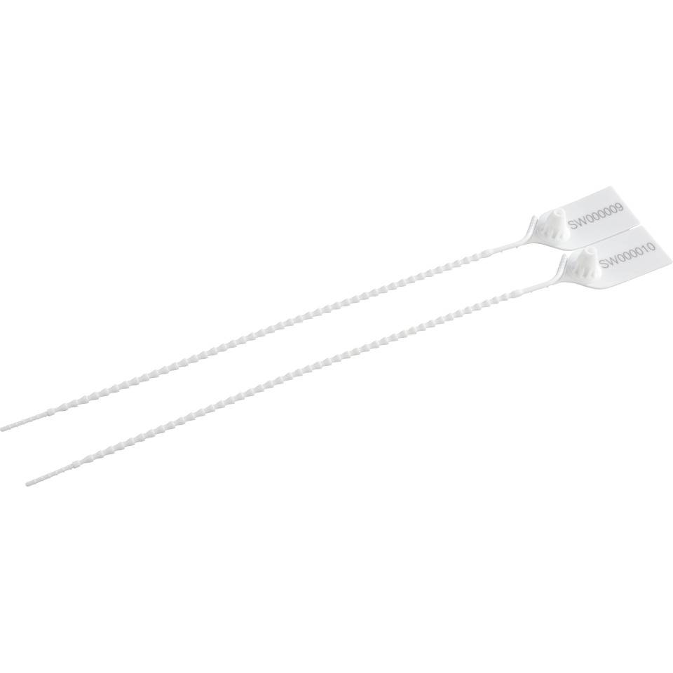Indikativplombe SLIK SEAL II, Sollbruchstelle, weiß, Polypropylen, 300mm, 1000/VE