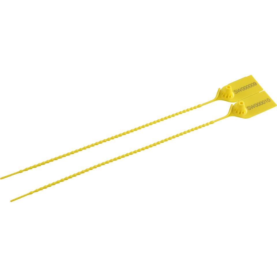 Indikativplombe SLIK SEAL II, Sollbruchstelle, gelb, Polypropylen, 300mm, 1000/VE