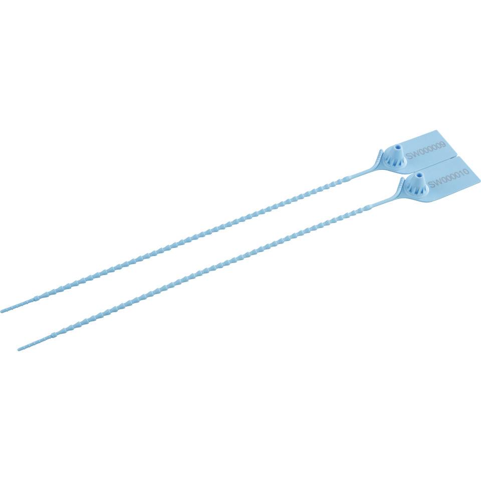 Indikativplombe SLIK SEAL II, Sollbruchstelle, dunkelblau, Polyprop., 300mm, 1000/VE