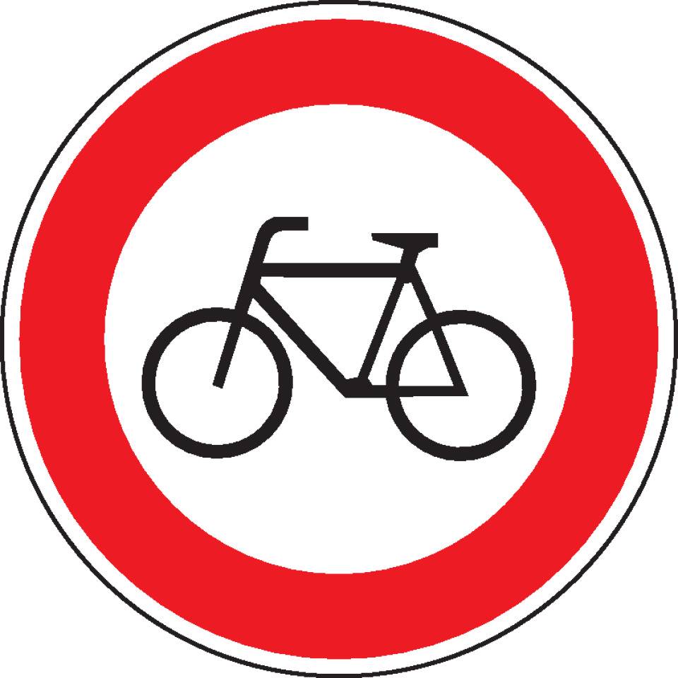 Verkehrszeichen Verbot für Radverkehr, Nr.254, Aluminium RA0, reflektierend, Ø 600mm, DIN 67520
