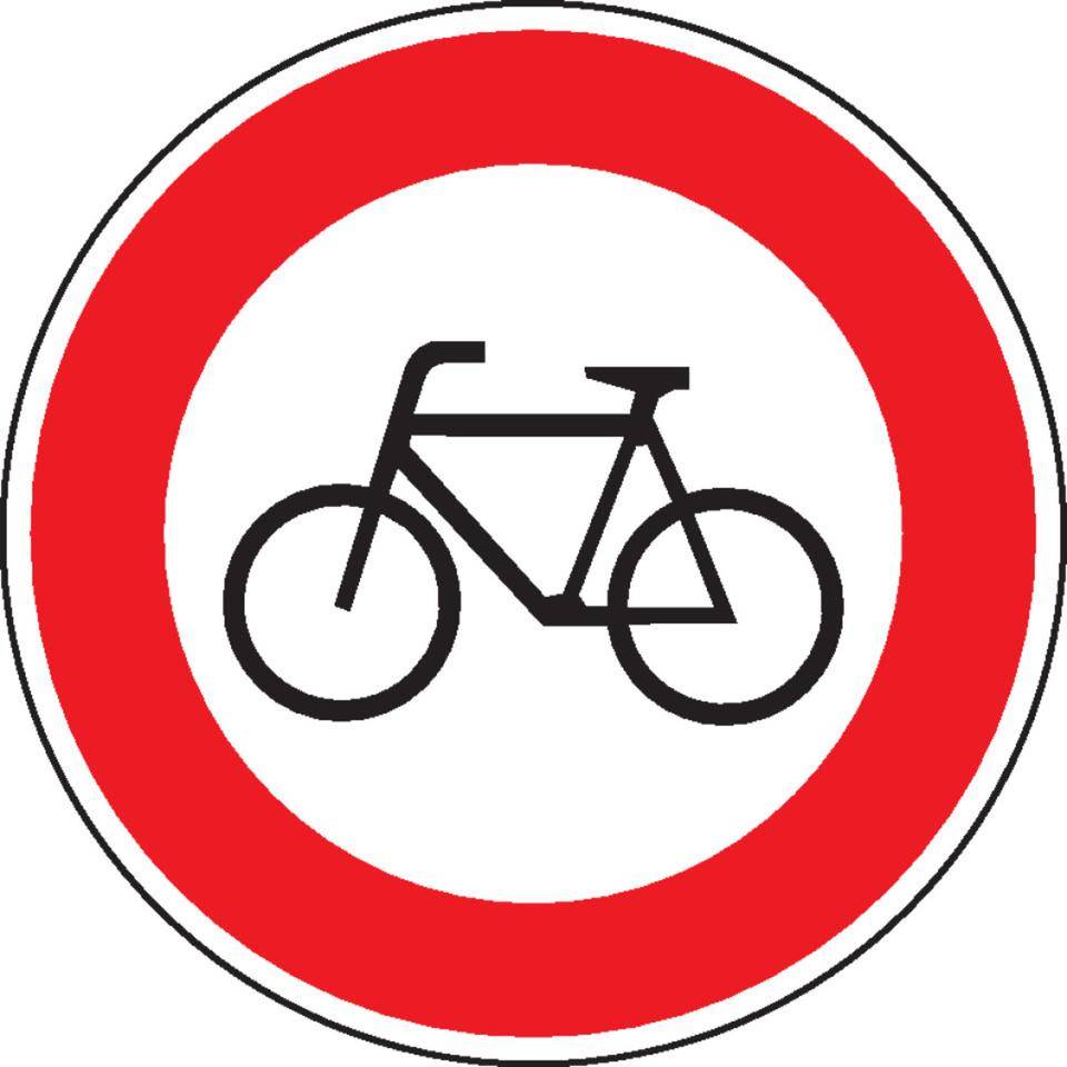 Verkehrszeichen Verbot für Radverkehr, Nr.254, Aluminium RA2, reflektierend, Ø 600mm, DIN 67520