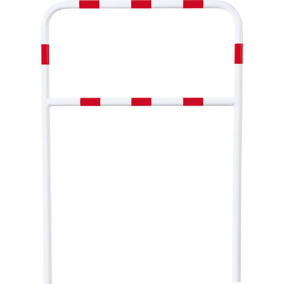 K.57 Schutzbügel light,Knieholm,Einbetonieren,rot/weiß,Stahl,Ø 42mm,1000x1400mm