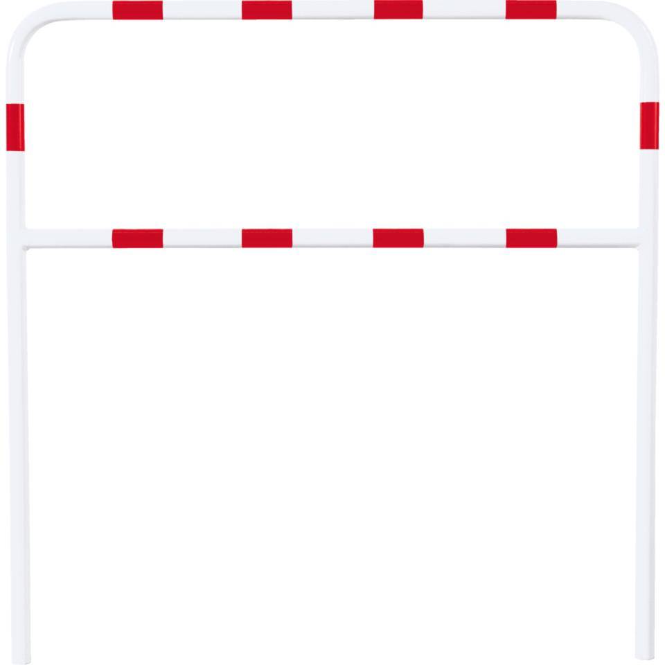 K.57 Schutzbügel light,Knieholm,Einbetonieren,rot/weiß,Stahl,Ø 42mm,1500x1400mm