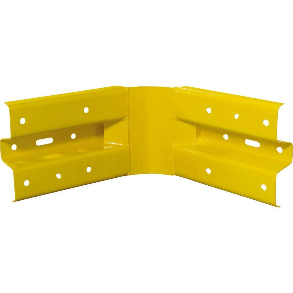 90°-Innenwinkel für Stahlschutzplanke Typ B, gelb, SL 520mm