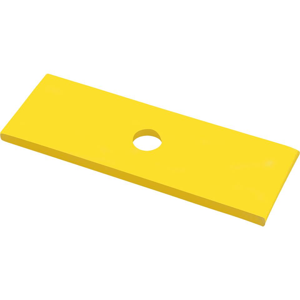 Decklasche M 10, für Stahlschutzplanken Typ B, gelb