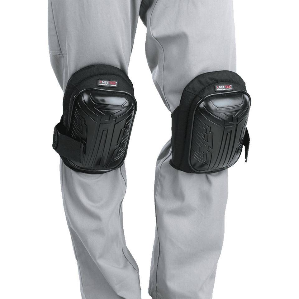 Knieschoner Basic black, EN 14404, schwarz, mit Klettverschluss,Einbandhalterung