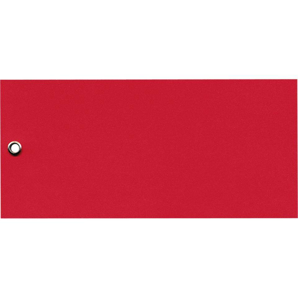 Anhänger blanko, rot, Karton, 66x140mm, 100/VE
