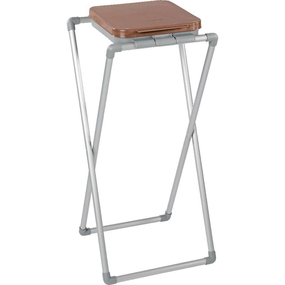 Sackständer Economy, für 60/70 l-Säcke, Deckelfarbe: braun, 400x800x400mm
