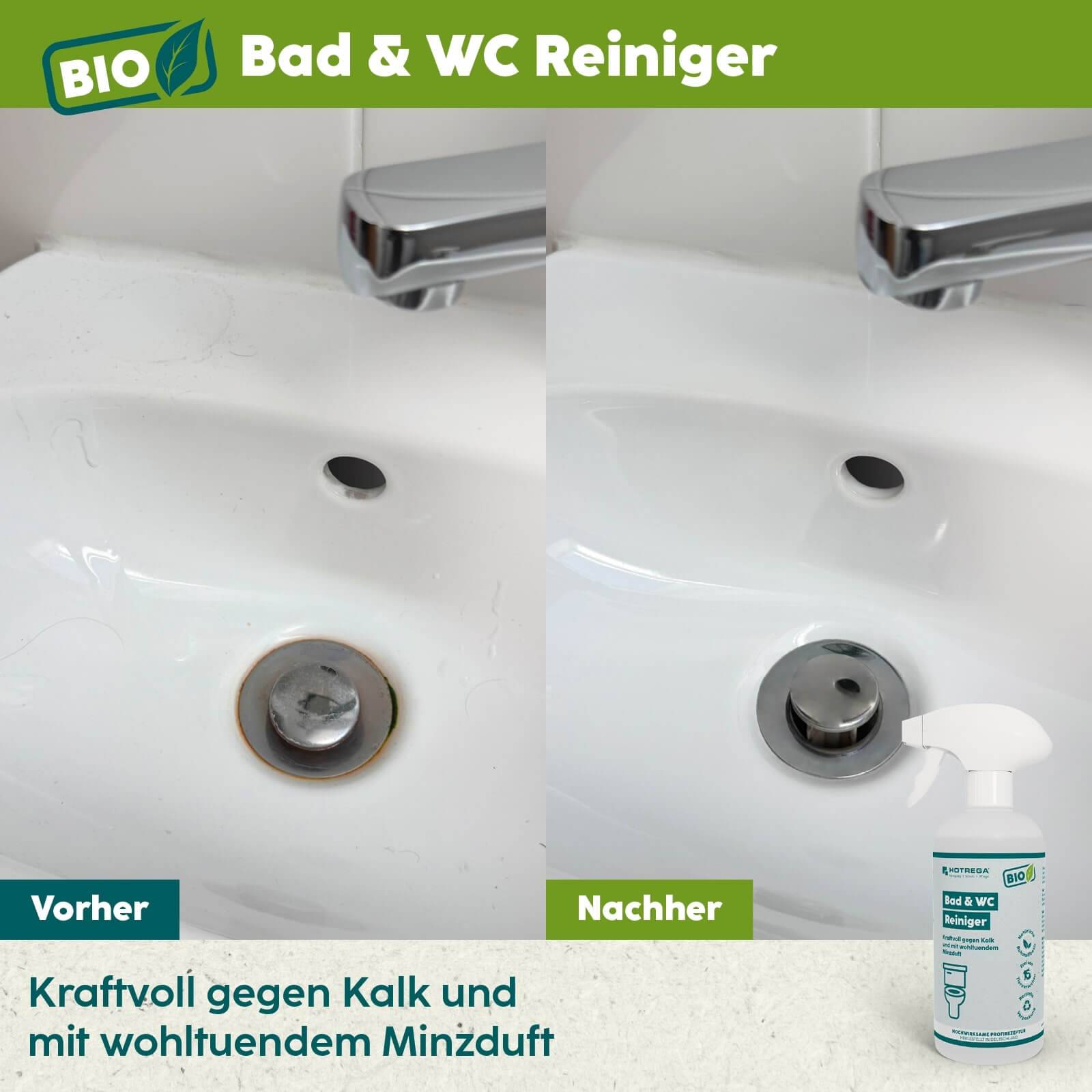 HOTREGA BIO Bad- und WC-Reiniger 500ml