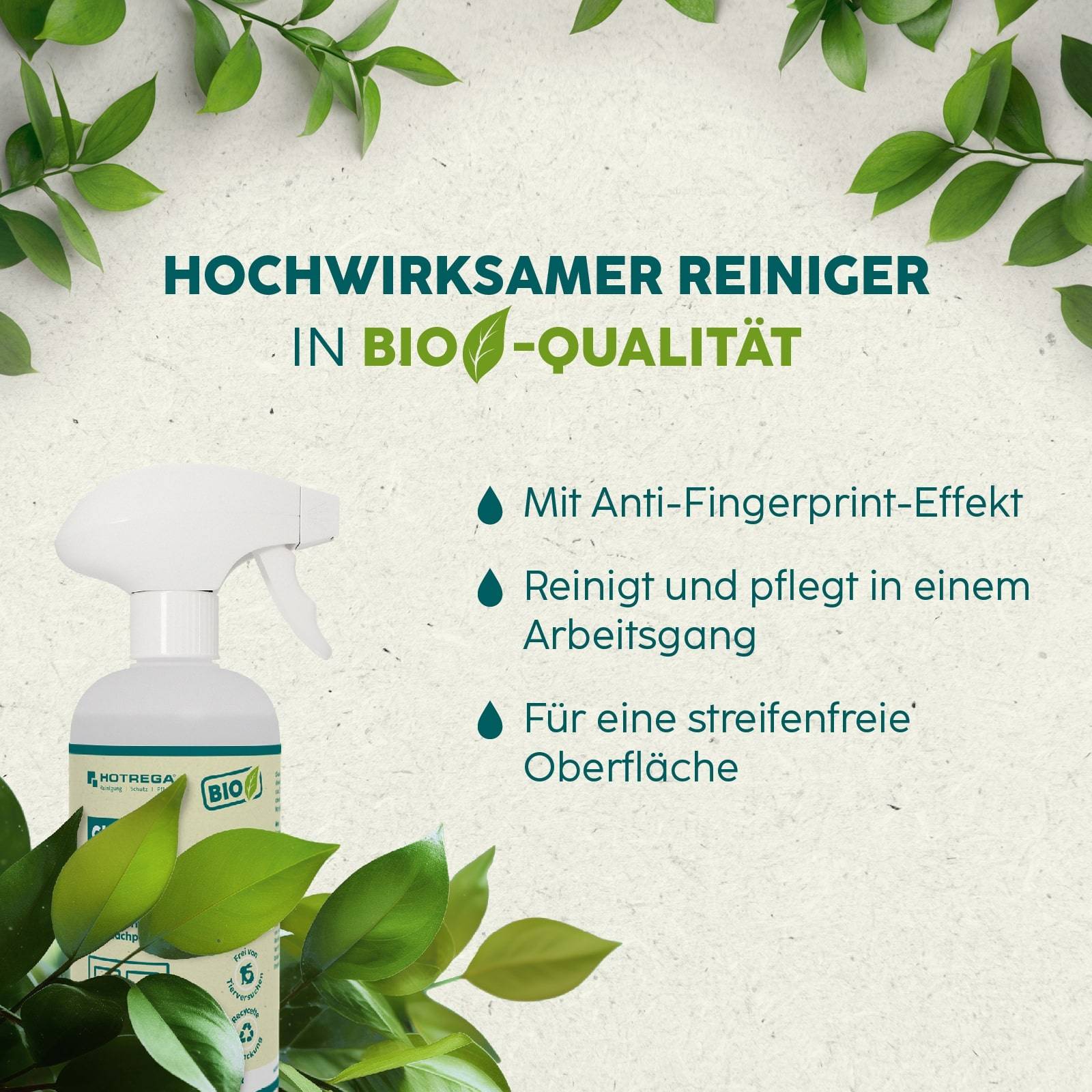 HOTREGA BIO Edelstahl Pflege 500ml
