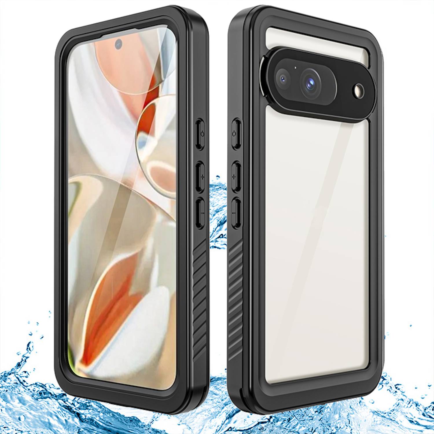 Für Google Pixel 9 360 Grad Full Body Wasserdichte Schutz Hülle Tasche