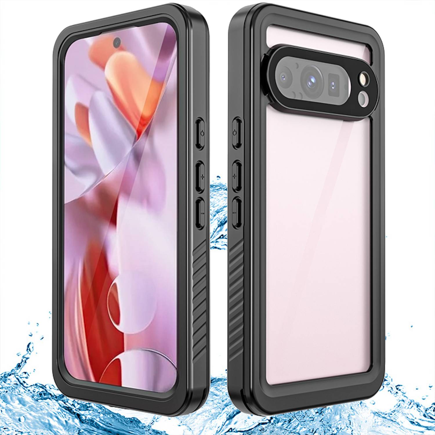 Für Google Pixel 9 Pro 360 Full Body Wasserdichte Schutz Hülle Tasche