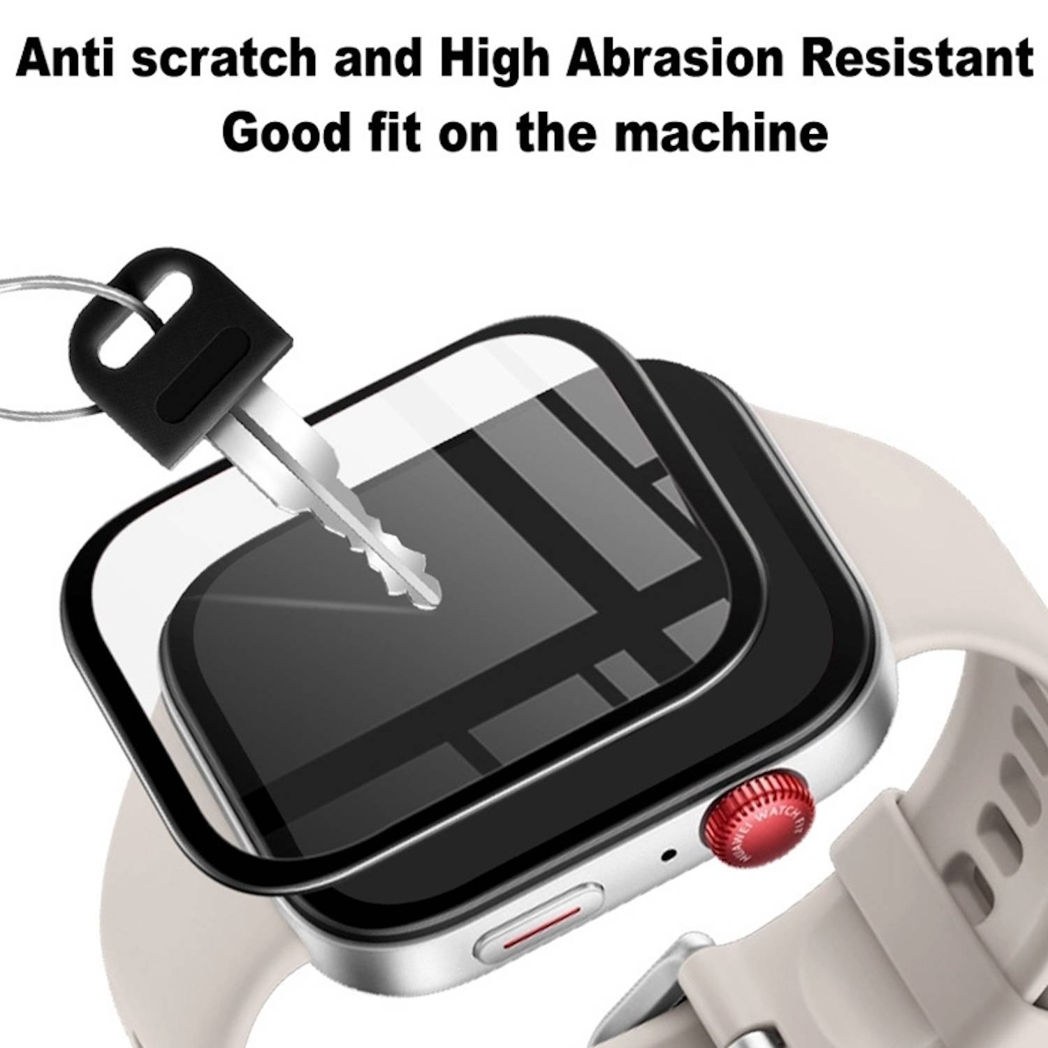 Für Apple Watch Series 10 42mm Plexiglas HD Schutzfolie Transparent