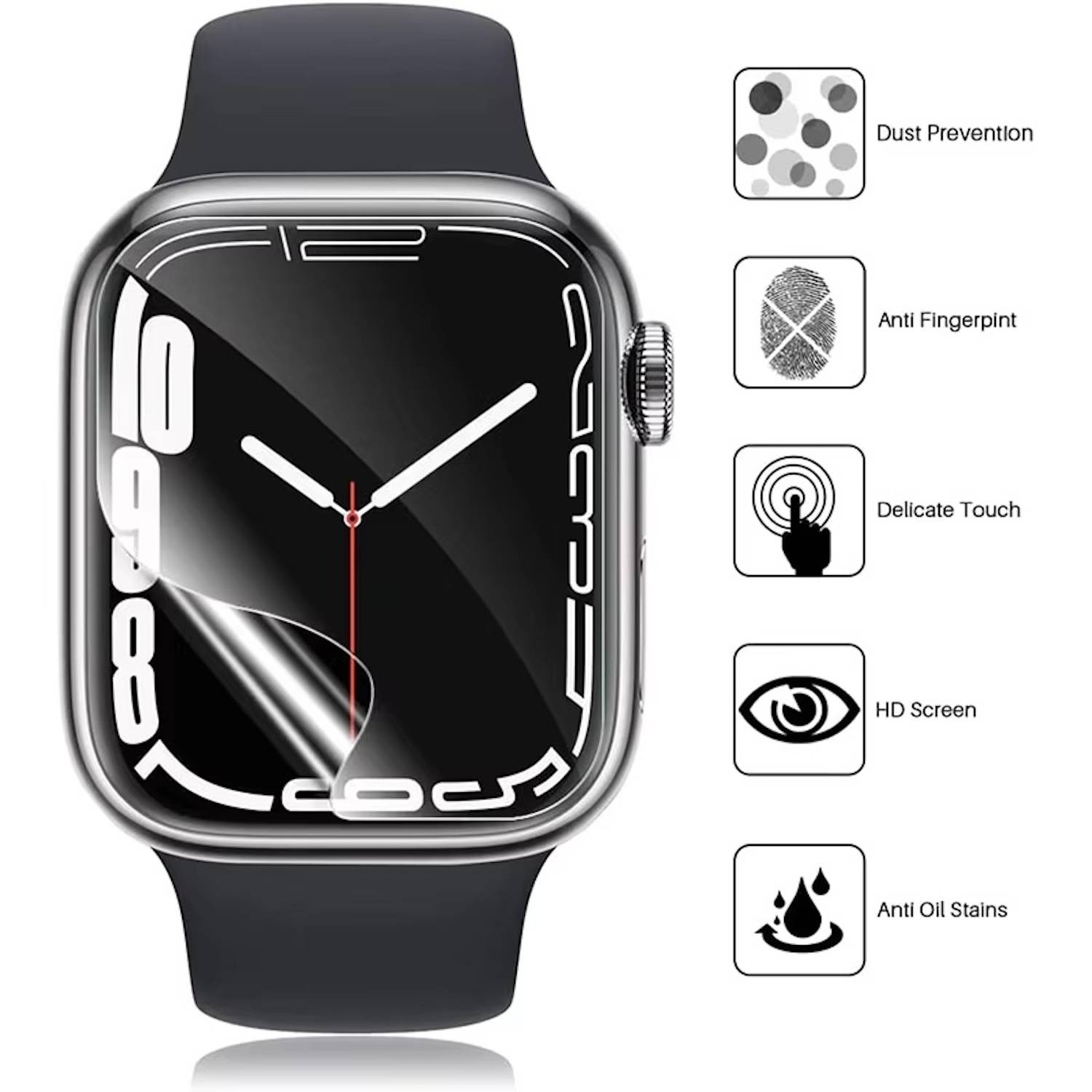 Für Apple Watch Series 10 46mm Hydrogel Film Schutz Folie Transparent