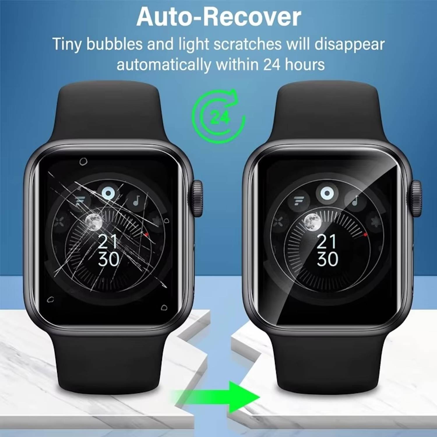 Für Apple Watch Series 10 46mm Hydrogel Film Schutz Folie Transparent