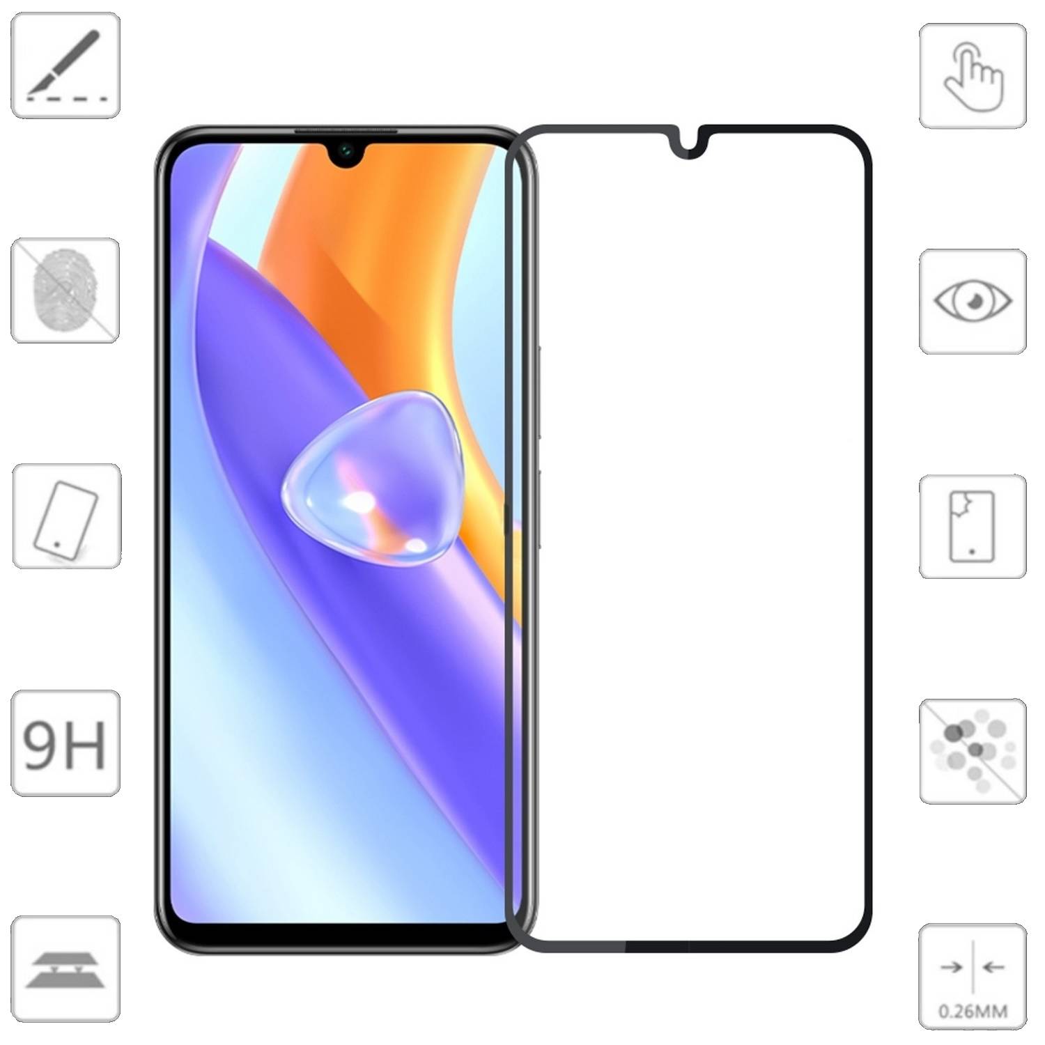 Für Xiaomi Redmi 14C 1x 3D Premium Display 0,3mm H9 Schutz Hart Glas