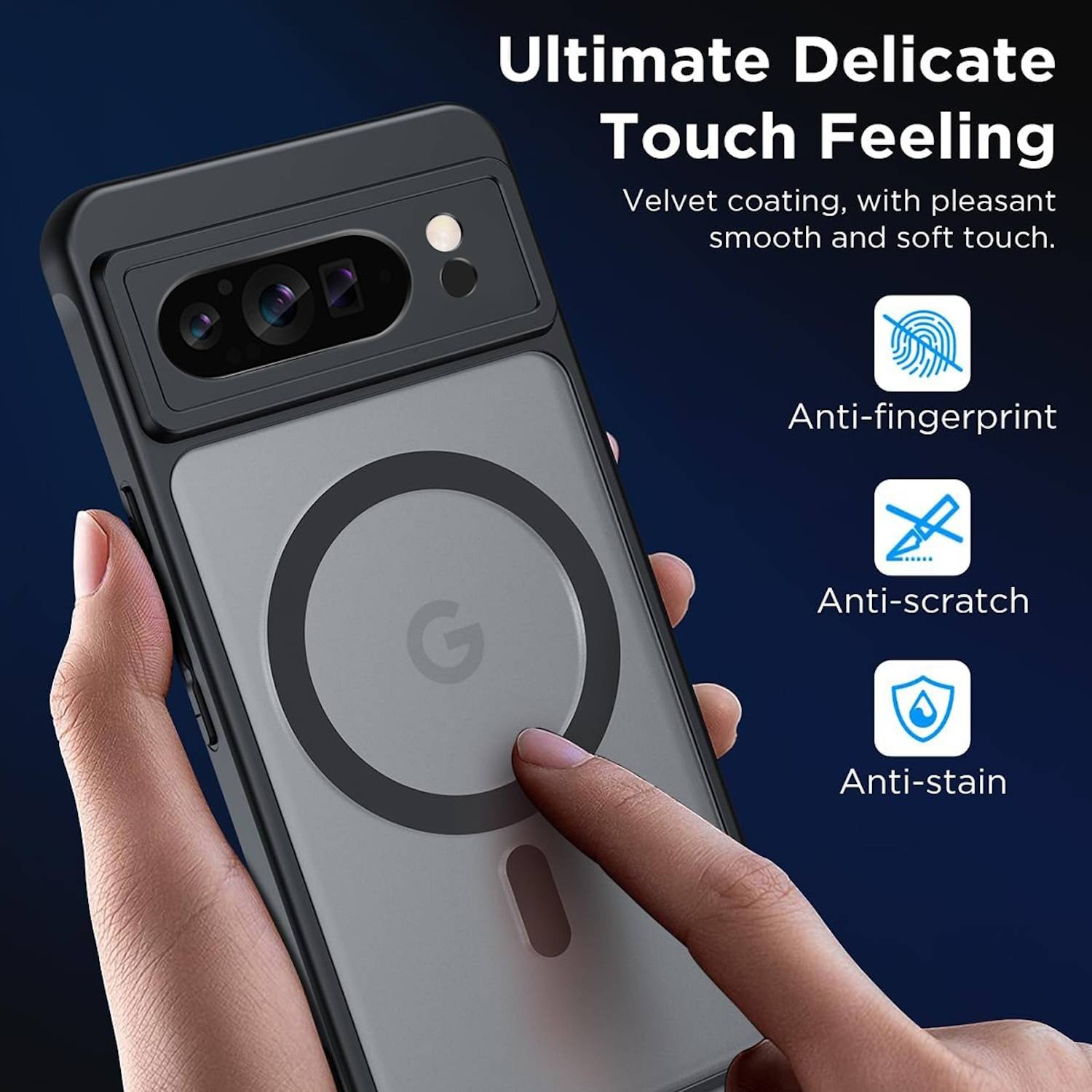 Für Google Pixel 9 Pro MagSafe ultra dünn PC / TPU Silikon Hülle Case