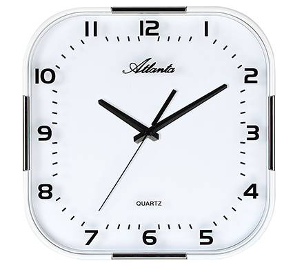 Atlanta Atlanta 4455/19 silber Quarz-Wanduhr