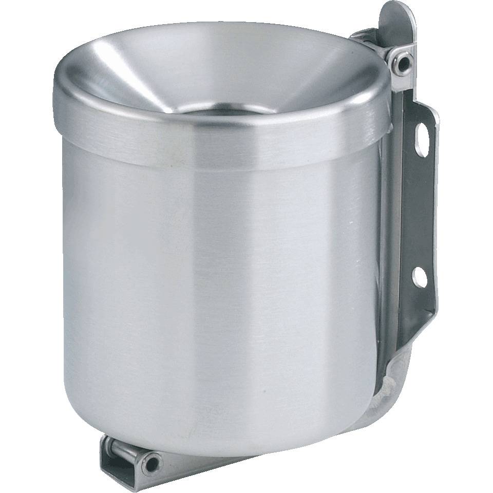 Sicherheits-Wandascher, Edelstahl, Ø 90mm, H 100mm, Fassungsvermögen 0,6 l