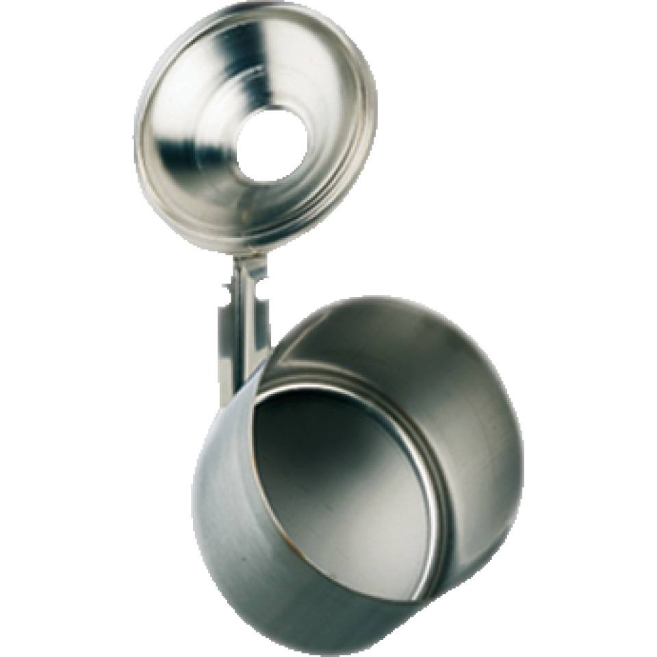 Sicherheits-Wandascher, Edelstahl, Ø 90mm, H 100mm, Fassungsvermögen 0,6 l