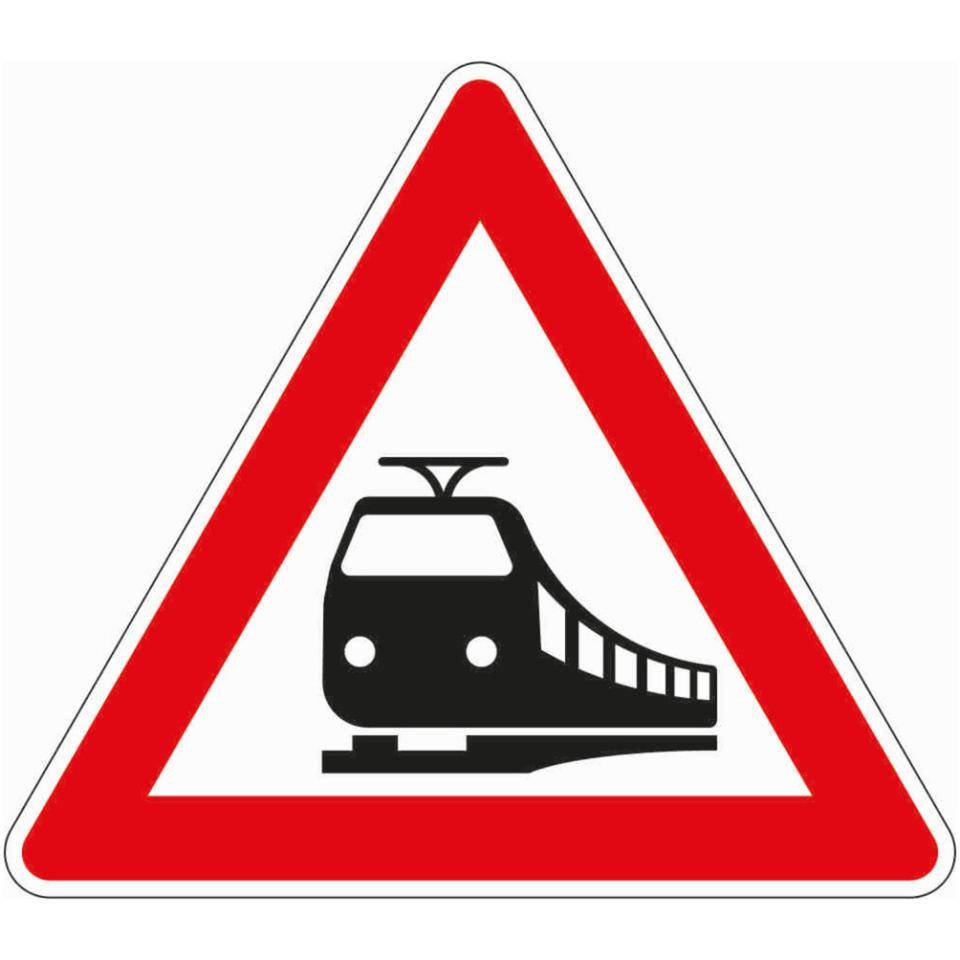 Verkehrszeichen Bahnübergang, Nr.151, Aluminium RA2, reflektierend, SL 900mm