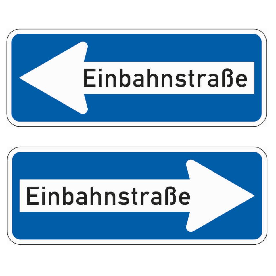 Verkehrszeichen Einbahnstr. doppelsei., Nr.220-40, Alu RA0, reflektierend, 800x300mm