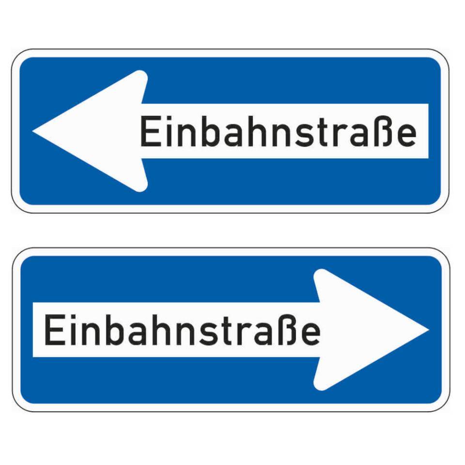 Verkehrszeichen Einbahnstr. doppelsei., Nr.220-40, Alu RA1, reflektierend, 800x300mm