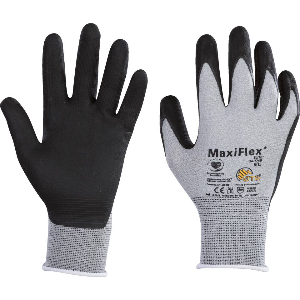 ATG ESD-Schutzhandschuh MaxiFlex® Elite™, Kat.II, Mischgewebe, 225mm, Größe 11