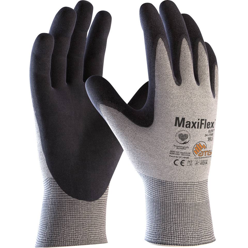 ATG ESD-Schutzhandschuh MaxiFlex® Elite™, Kat.II, Mischgewebe, 225mm, Größe 11