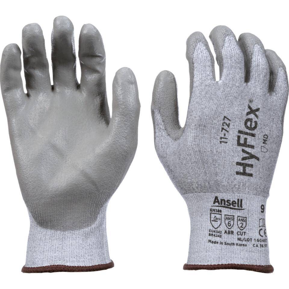 Ansell Schutzhandschuh HyFlex® 11-727, Kat.II, INTERCEPT™-Garn, 230mm, Größe 9