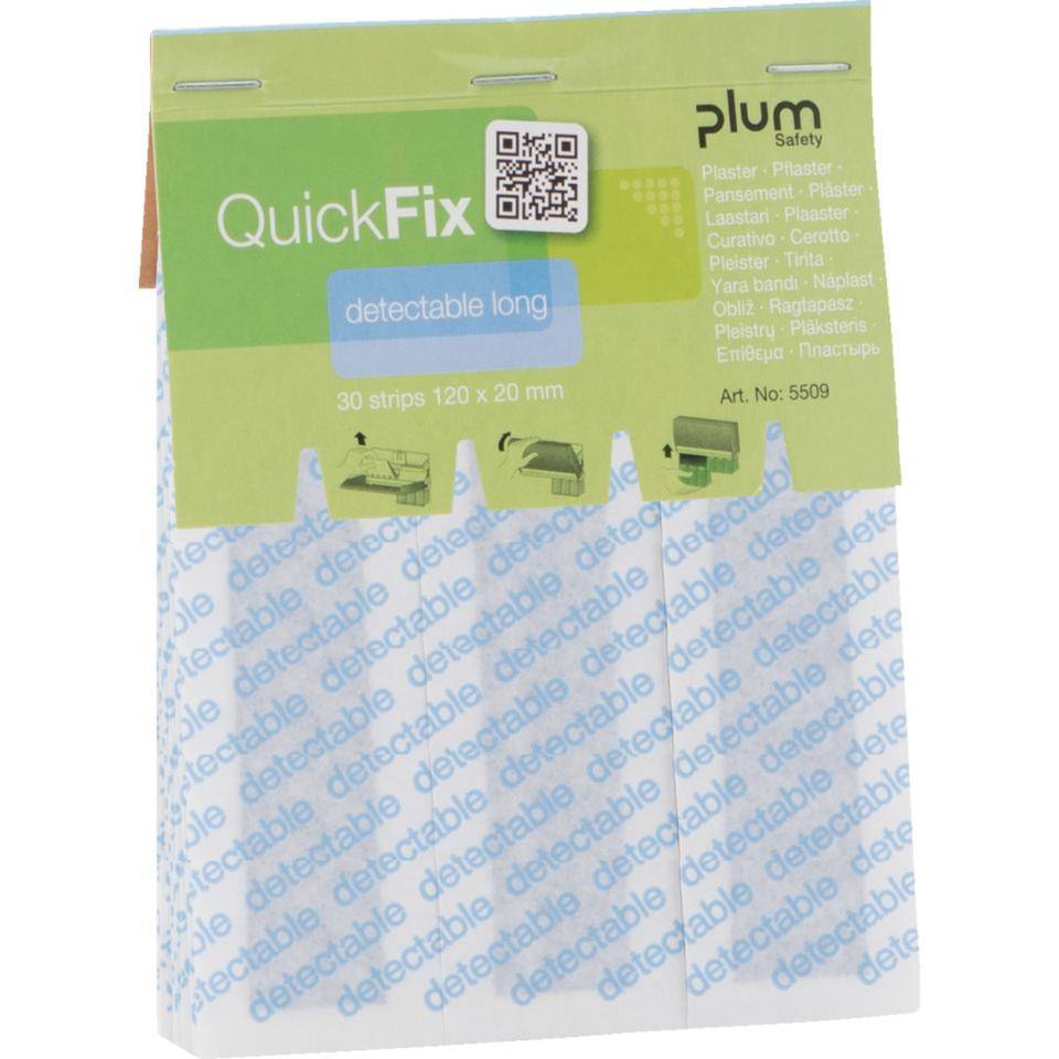 Nachfüllpack QuickFix Fingerverband detectable, Textilgewebe, 120x20mm, 180/VE