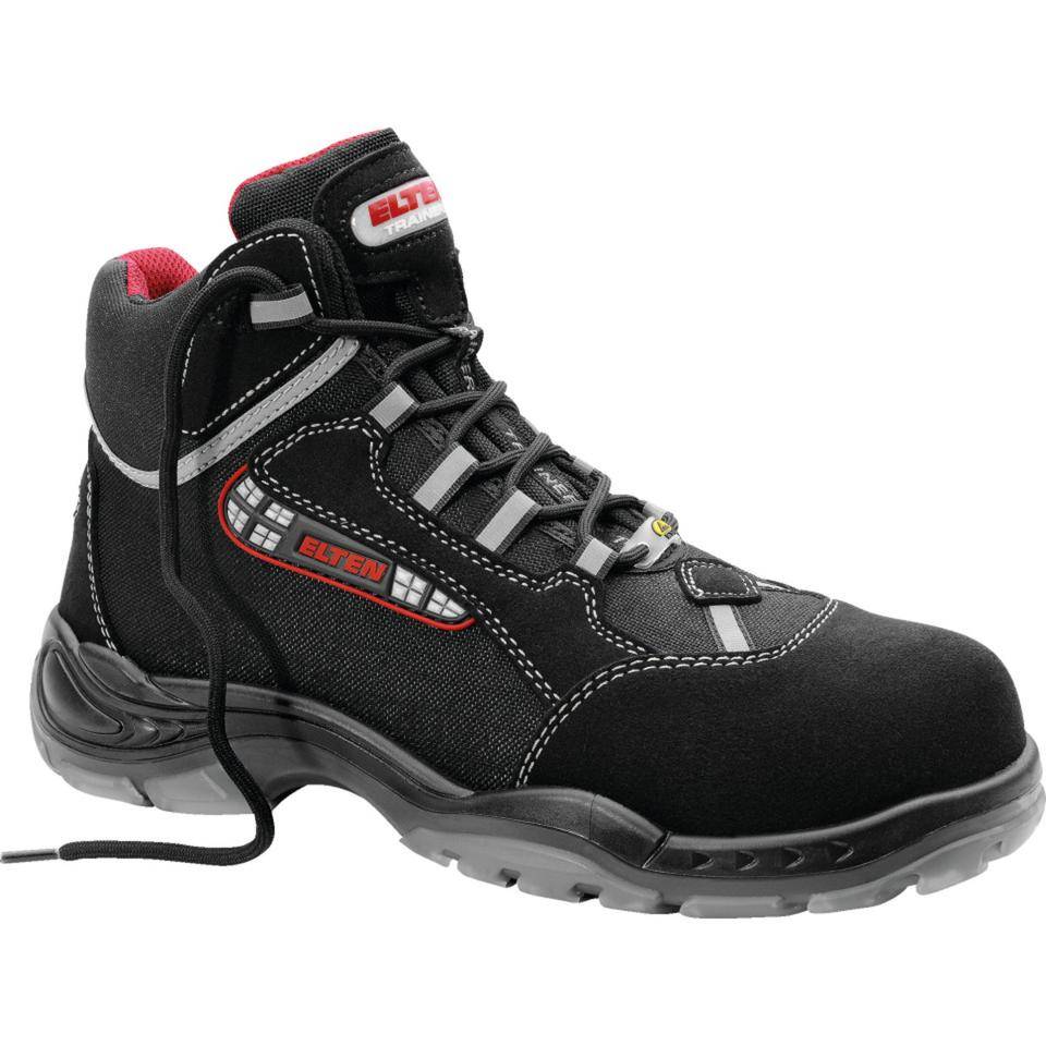 ELTEN ESD-Schnürstiefel SANDER, 76872, S2 SRC, Kat.II, schwarz/rot, Größe 45