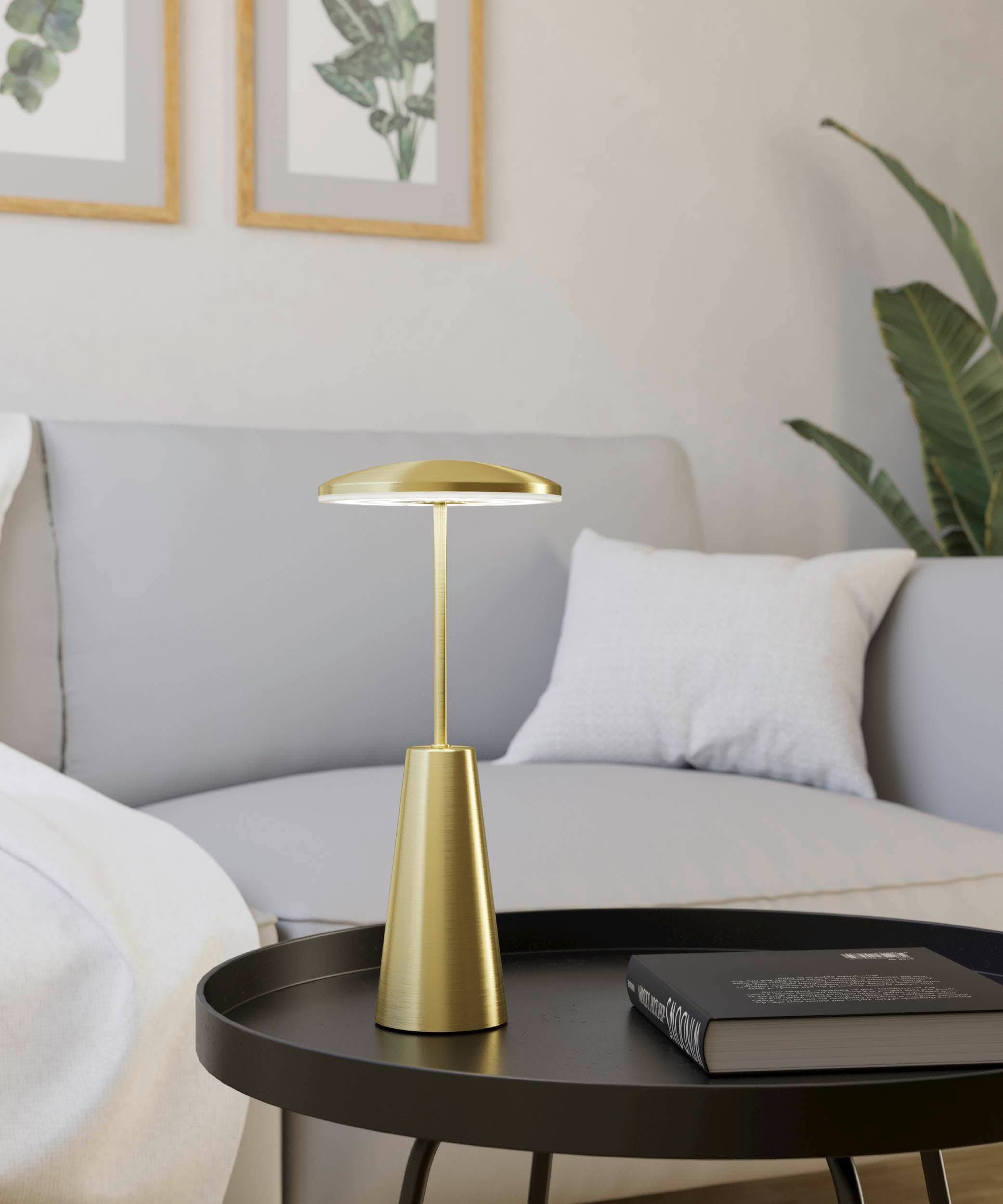 EGLO LED-Akku-Tischleuchte 900923 messing, 2,8 W, 270 lm CCT, IP54