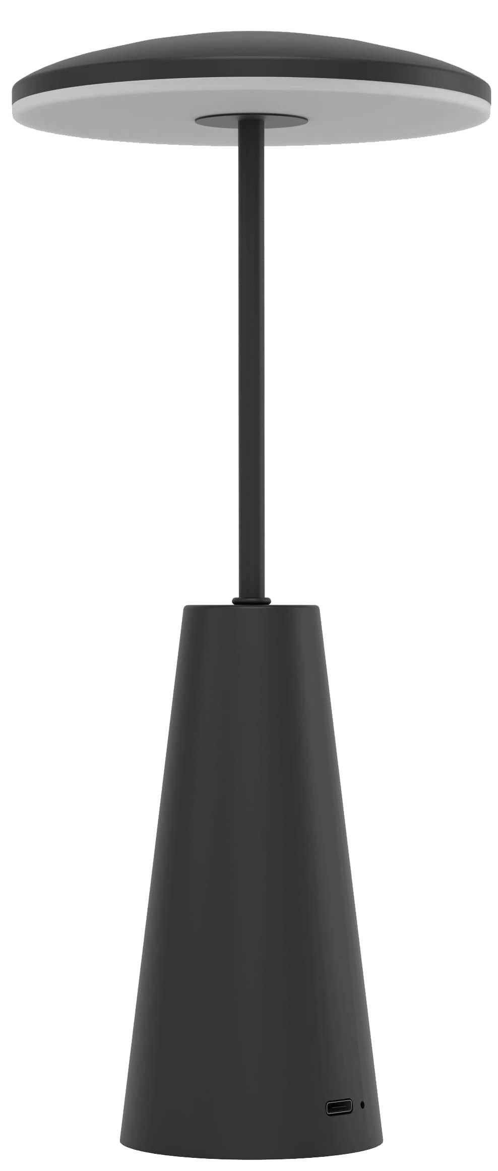 EGLO LED-Akku-Tischleuchte 900925 schwarz, 2,8 W, 270 lm CCT, IP54