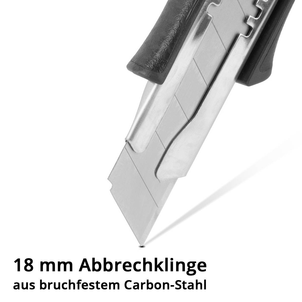 STAHLWERK Premium-Cuttermesser PCM-181 ST 5er Set mit 18 mm Abbrechklingen